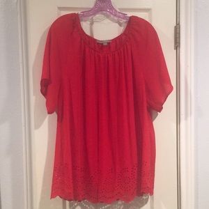 Romantic red blouse for Valentines!!